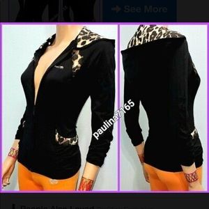 Bebe sport leopard jacket